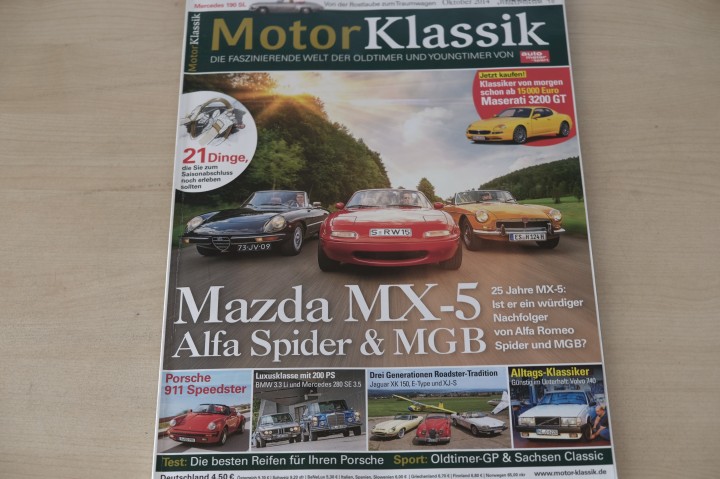 Deckblatt Motor Klassik (10/2014)